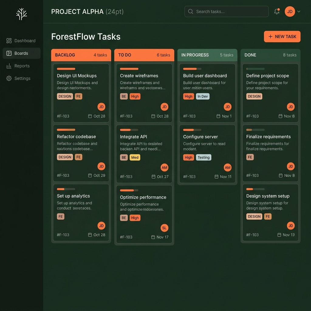 Task Management Snapshot